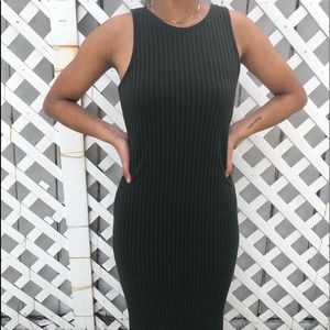 Body on dress with free cardigan